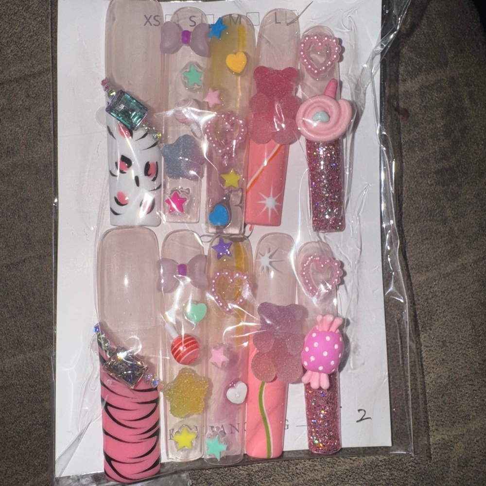 Colorful 3D Nail Art Set